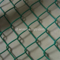 PVC Coted Chain Link Pagar Rolls Untuk Taman Bermain